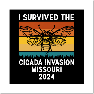 I Survived The Cicada Invasion Missouri 2024 Posters and Art